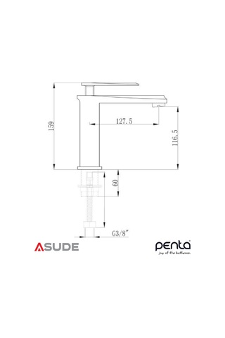 Penta 5301 Capella Lavabo Bataryası Sarı