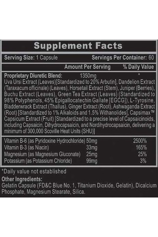 Hi-tech H2o 1350 Mg Green Tea + Egcg Water Dıuretic Out 60 Kapsül