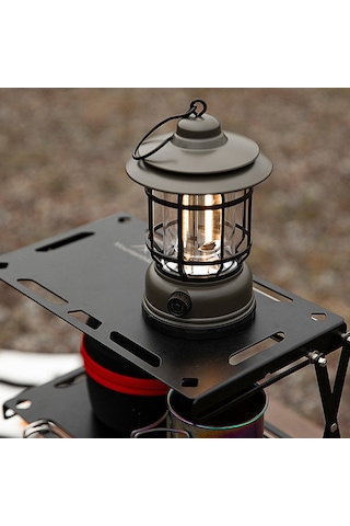 Symbee Siyah Taşınabilir Kamp Lambası - Usb Şarjlı, Ipx4 Su Geçirmez, Fonksiyonel Outdoor Aydınlatma Ve Dekoratif Işık Kaynağı Siyah