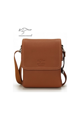 Erkek Çanta Gündelik Hediye Dana Deri Askılı Omuz Kangaroo 8799S