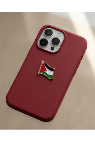 Filistin Dalgalı Bayrak Sembolü Telefon Arkası Süsü Sticker Etiket A300094