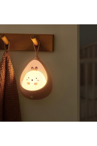 Homyl Sevimli Led Gece Lambası Masa Kabine Işık Usb Pembe Pembe