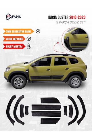 Dacia Duster Uyumlu 2018-2024 Full Dodik Seti 12 Parça Duster Baskılı