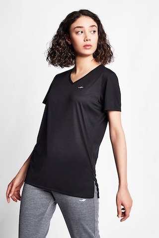 LESCON Siyah Kadın Kısa Kollu T-Shirt 23S-2208-23B Siyah