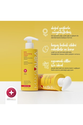 Mamaaura %100 Yenilebilir Içerikli Nemlendirici Bebek Kremi - Baby Moisturizing Cream