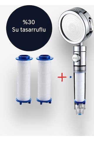 Filtreli Kireç Önleyici Aç-kapa Özellikli 3 Fonksiyonlu Duş Başl