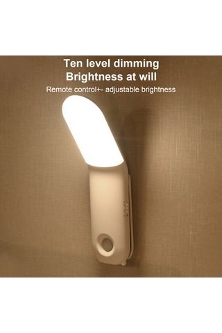 Geeksen Ev Led Gece Lambası: Dokunmatik Kontrol, 3 Renk Tonu, 270 Döner Işık, Çoklu Montaj Kanca/ayak/mıknatıs , 2000mah Pil, Yüksek Parlaklık Beyaz