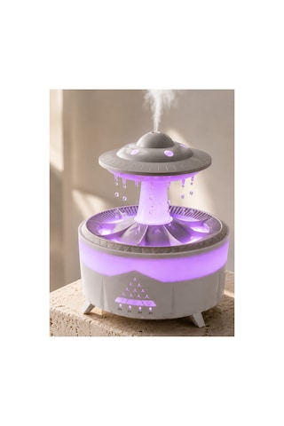 Astraltech 350 Ml Ufo Tasarımlı Ultrasonik Hava Nemlendirici Yağmur Efektli Gece Lambası