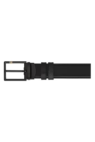 Montblanc Meisterstück Deri 30 Mm Çift Taraflı Kemer 222209 Siyah