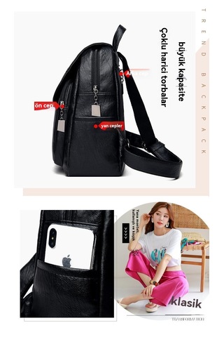 Ebedi Şanslar Büyük Kapasiteli Hırsızlığa Karşı Sırt Çantası-kırm Kırmızı