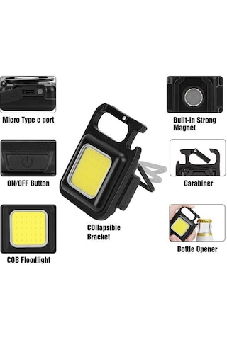 Mighty 800 Lümen 30 Cob Led Mıknatıslı Kamp Feneri El Feneri N11.16344