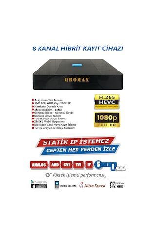 6 Kameralı Set - Yapay Zeka Özellikli Gece Renkli Sesli FullHD 5Mp Lensli 12 Warm Ledli Güvenlik Kamerası Seti 312WS-9008