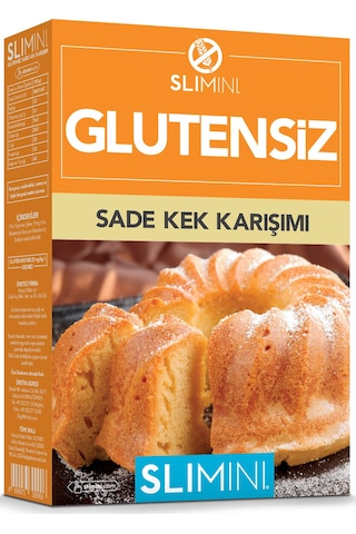 Slimini Glutensiz Sade Kek Karışımı Karton Kutu 500 G