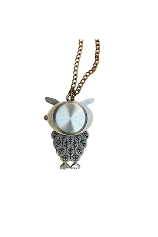 Schulzz Owl Art Baykuş Motifli Köstekli Zincirli Quartz Cep Saati