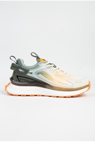 Pierre Cardin 10106 Beyaz Haki Kadın Sneaker Spor Ayakkabı Beyaz