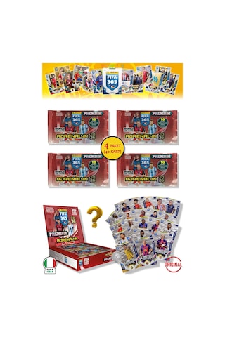 Panini Fifa 2026 Premium 4 Paket - 40 Kart 24 Core 4 Fans 4 Power 4 Jewel 4 Limited Edition