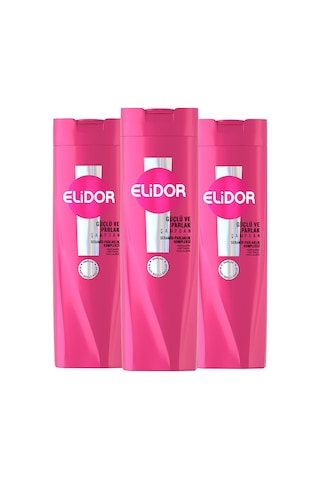 Saç Bakım Şampuanı Güçlü Ve Parlak 400 Ml X3 Tüm Saç Tipleri