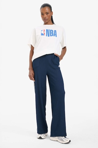 DeFactoFit NBA Los Angeles Lakers Wide Leg Cepli Geniş Paça Standart Boy Krinkıl İnce Sporcu Pantolon E3621AX25SMNV94