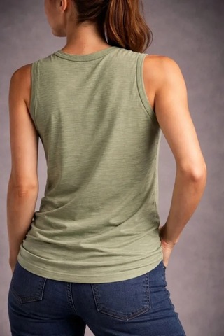 Valensdesign Flamlı Kumaş Sıfır Kolsuz Atlet Basic Spor Üst, Günlük Ve Fitness Kullanımına Uygun - Mint Yeşili