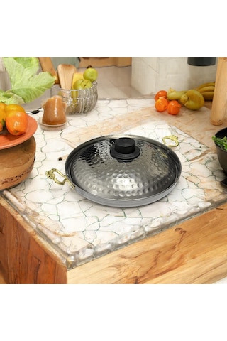 Alüminyum Kapaklı Saç Tava 25 Cm