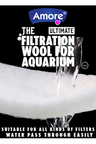 Akvaryum 110gr Silikonsuz Filtre Elyafı 34cm X 300cm Soffice