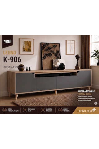 Legno 180cm Konsol Safir Meşe-antrasit Safir - Antrasit
