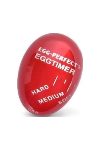 Dublör Yumurta Zamanlayıcı Egg Timer Pişirme Haşlama Süresi Aparatı Zaman Ayarlama Göstergesi Kırmızı