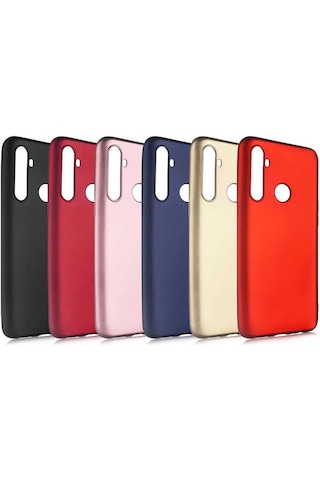 Noktaks - Realme Uyumlu Realme 6i - Kılıf Mat Renkli Esnek Premier Silikon Kapak - Gold