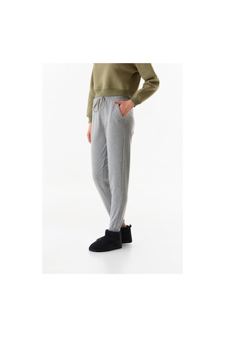 Fullamoda Basic Beli Lastikli Jogger Eşofman Altı 24mgb7767210131-gri Gri