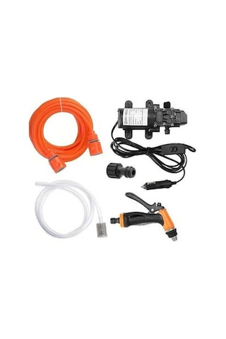 Pazly Hotu 12v Taşınabilir Akıllı Elektrikli Yüksek Basınçlı Temizleme Su Pompası Pvc Hortumlu, Araba Karavan Temizliğinde Ideal