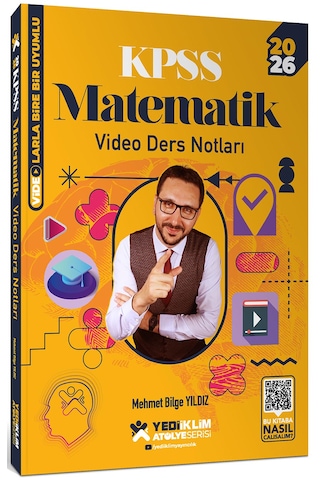 Yediiklim 2026 Kpss Atölye Serisi Genel Yetenek Matematik Video Ders Notları Ve Soru Bankası Seti