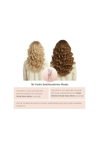 BaByliss C6688E Style Secret Air Auto-Curl Teknolojili Sıcak Hava İle Bukle Yapan Otomatik Saç Maşası Metalik Metalik