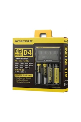 Nitecore D4 Li-ion Imr Lifepo4 Kablolu Pil Şarj Cihazı