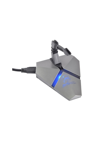 Xindoker Usb 3.0 Hub Oyuncu İçin 3 Port + Micro Sd Kart Okuyucu, 5gbps Hızlı Veri Transferi, Renkli Led Işık Ve Mouse Kablosu Tutucu, Plug & Play