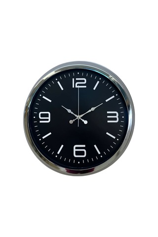 Elegance 40 Cm Metal Büyük Rakamlı Modern Tasarım Krom