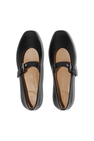 090 All Black Babet Kadın E3d-090 / D07 Fitflop Delıcato Soft Leather Mary Janes 090 All Black
