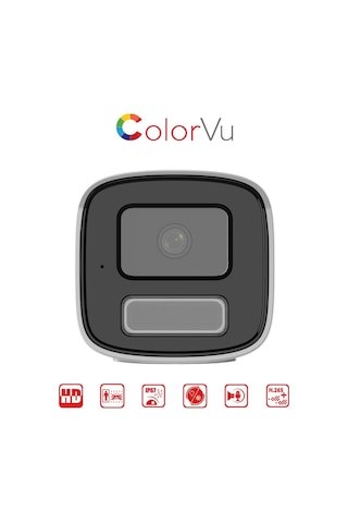 Ds-2cd1t47g2h-lıuf/sl - 4mp Colorvu + Smart Hybrid Light Bullet Network Kamera