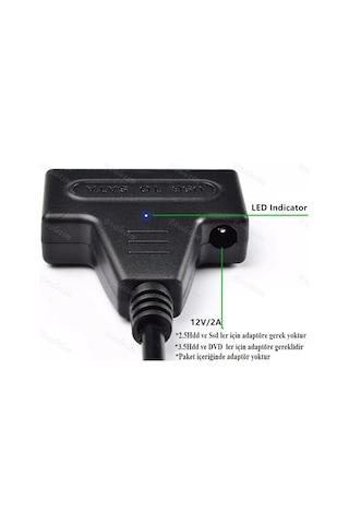 Type-C 3.1 Usb To 2.5 3.5 Inç Sata 4393P Ssd Hdd Hard Disk Dvd Ka