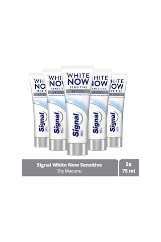 Signal White Now Sensitive Diş Macunu 5 x 75 ML