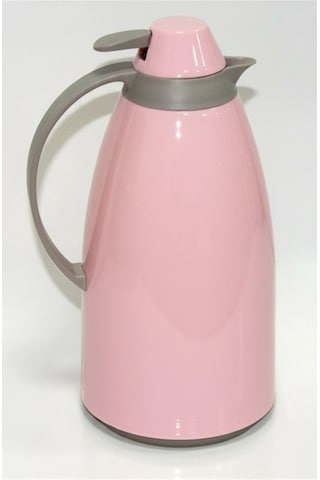 Cam İç Hazneli Vakumlu Termos 1.0 Litre - Sıcak Ve Soğuk Tutucu Pembe Çok Renkli