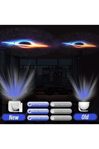 Star Projector, Galaxy Projector Planetarium Projector, 4k İle Yatak Odası Ultra Clear Galaxy Night Light İçin