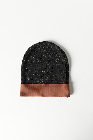 AC&Co / Altınyıldız Classics Erkek Antrasit-kahverengi Atkı-bere Set