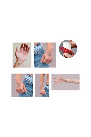 Kaşif Desenleri Set Geçici Dövme Kına Şablonu