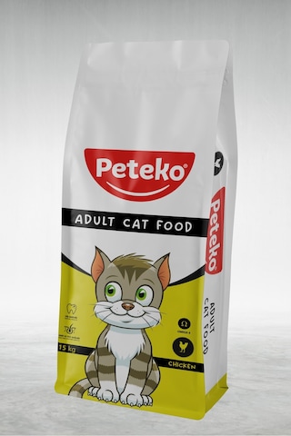 Peteko Yetişkin Tavuklu Kedi Maması 15 Kg