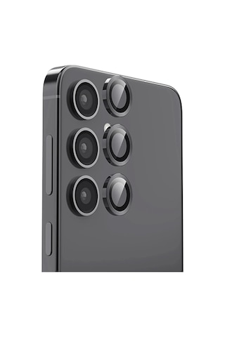 Newface Samsung Galaxy S24 Fe Raze Metal Kamera Lens - Siyah