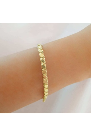 Choice Arpa Zincir Gümüş Bileklik Gold (528993810)