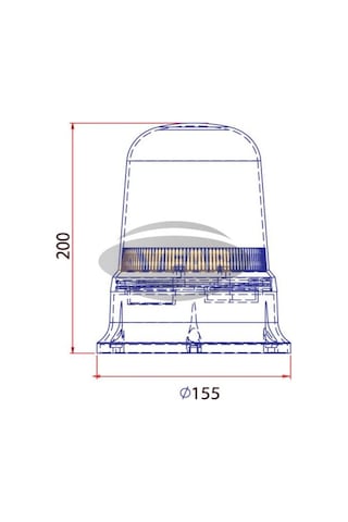 Ayfar Tr 503-8 Ledli Galaxi Tepe İkaz Lambası 12v / 24v