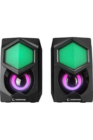 Rampage RMS-N29 2.0 6W USB Aydınlatmalı Gaming Oyuncu Hoparlör