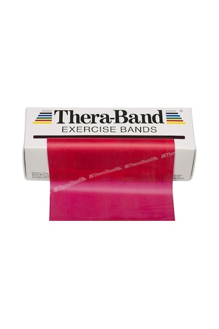Thera-Band Kırmızı Orta Sert  Egzersiz Pilates Bandı Lastiği 1.5 Kırmızı