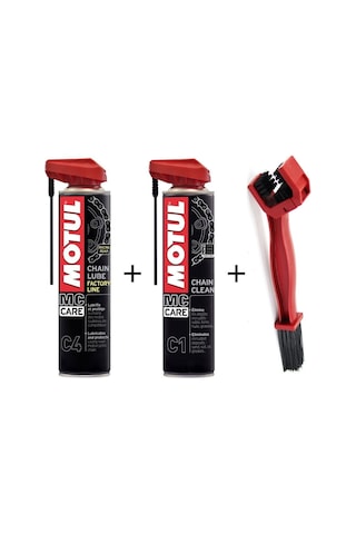 Motul Zincir Bakım Seti C1 + C4 + Fırça